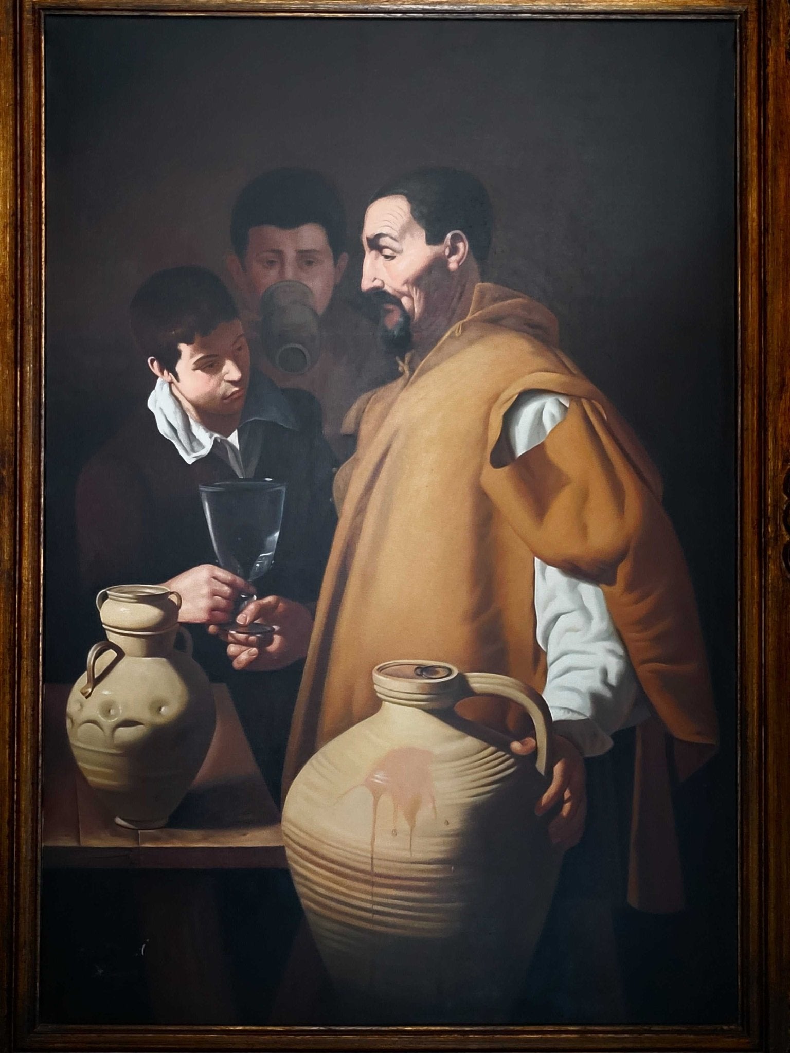 Óleo "El Aguador de Sevilla" – Copia de Velázquez por A. González - Cositas Antiguas – La Guadaña, Anticuarios Online en Jerez , vender antigüedades, muebles antiguos