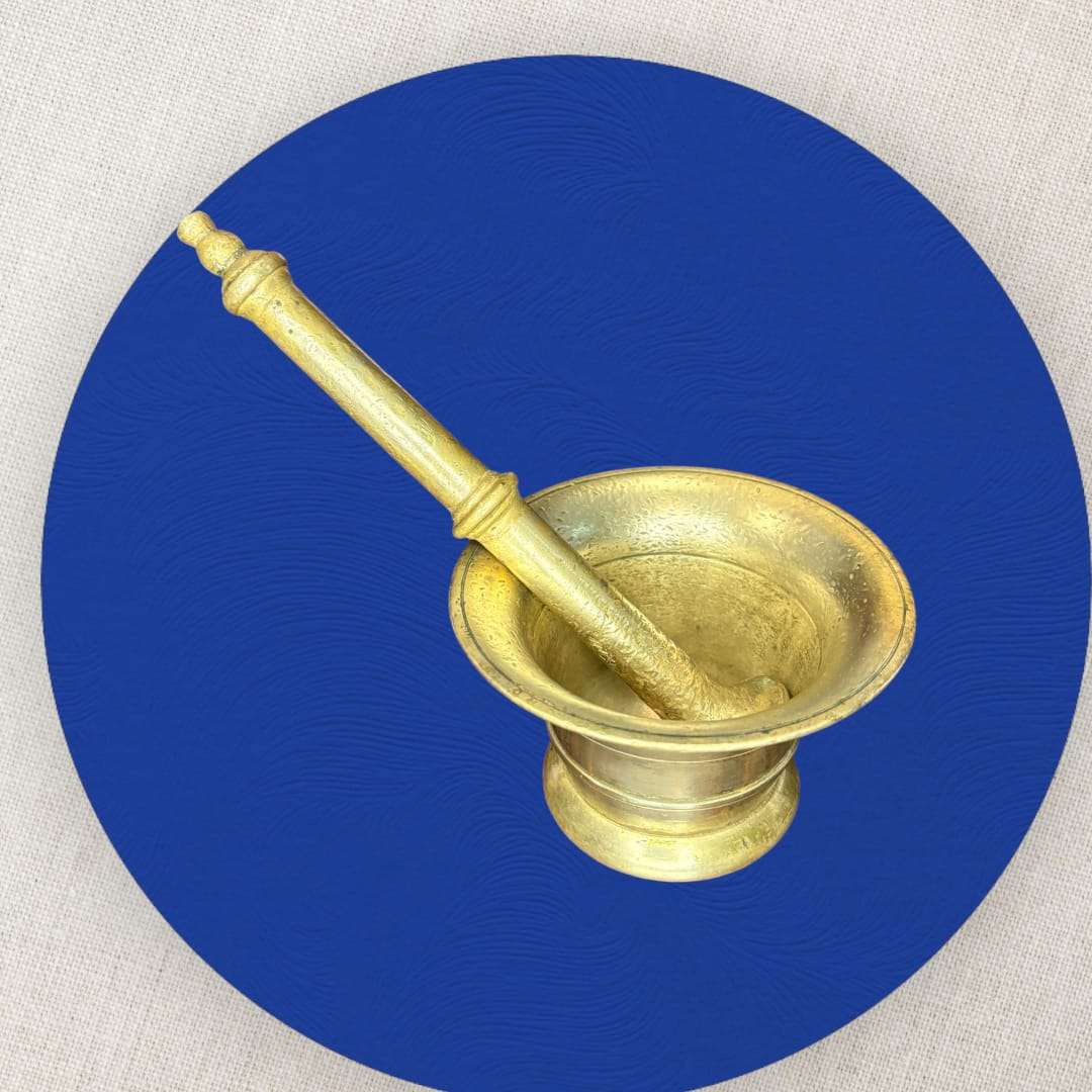 Mortero de bronce clásico 22 cm