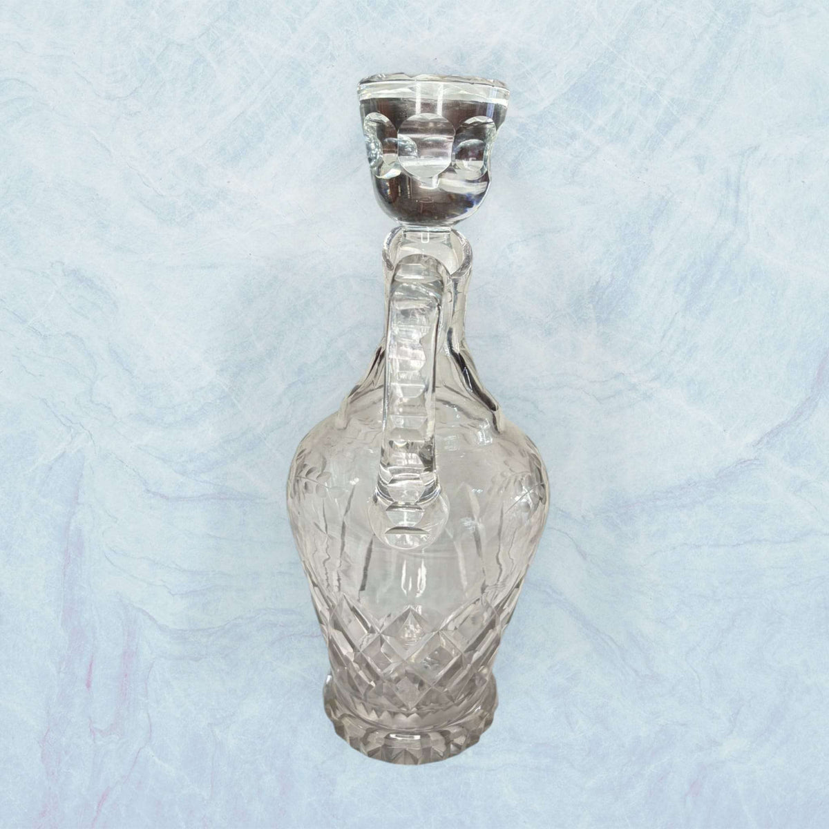 Vinajeras antiguas de cristal tallado con tapón - Cositas Antiguas – La Guadaña, Anticuarios Online en Jerez , vender antigüedades, muebles antiguos