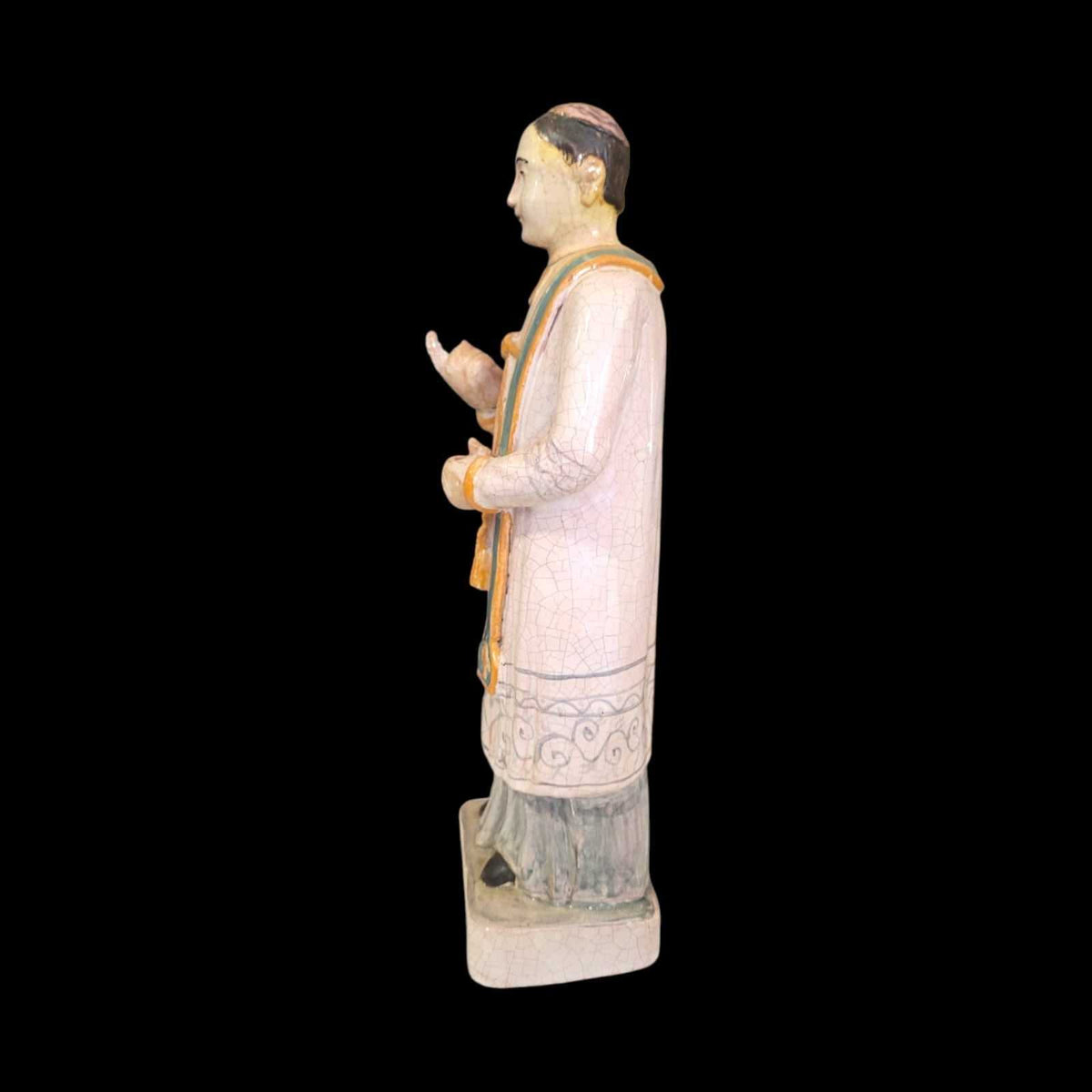 Figura de San Mathurin en terracota: arte y devoción - Cositas Antiguas – La Guadaña, Anticuarios Online en Jerez , vender antigüedades, muebles antiguos