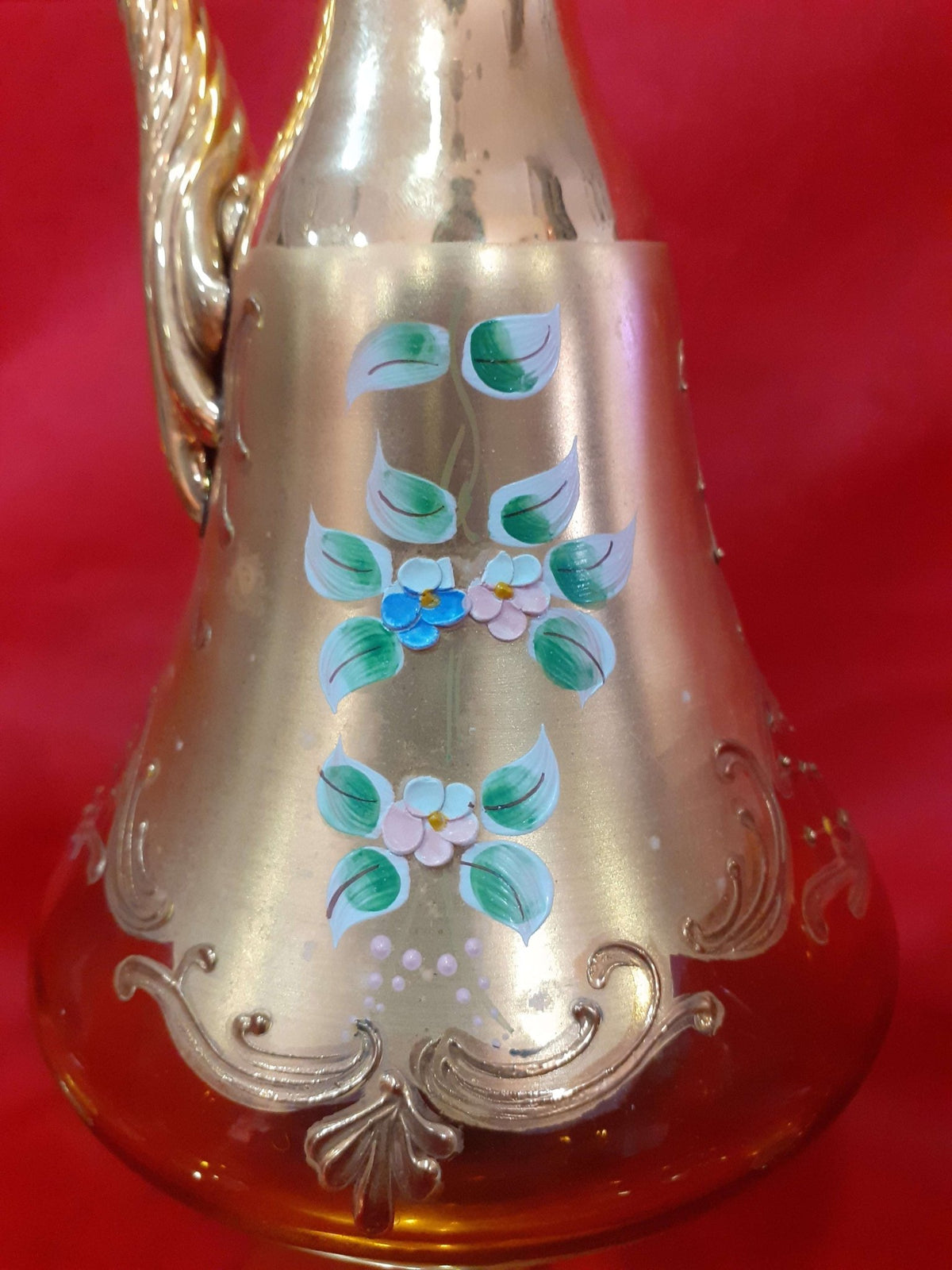 Botella de licor Murano con 6 copas | Exquisitas - Cositas Antiguas – La Guadaña, Anticuarios Online en Jerez , vender antigüedades, muebles antiguos