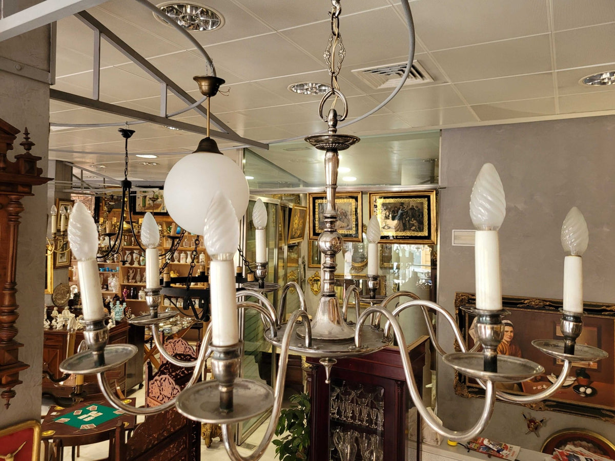 Lámpara holandesa clásica de 10 brazos, iluminación premium - Cositas Antiguas – La Guadaña, Anticuarios Online en Jerez , vender antigüedades, muebles antiguos