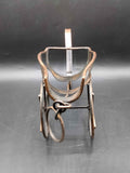 Portabotellas de cobre en forma de carro, elegante y decorativo - Cositas Antiguas – La Guadaña, Anticuarios Online en Jerez , vender antigüedades, muebles antiguos