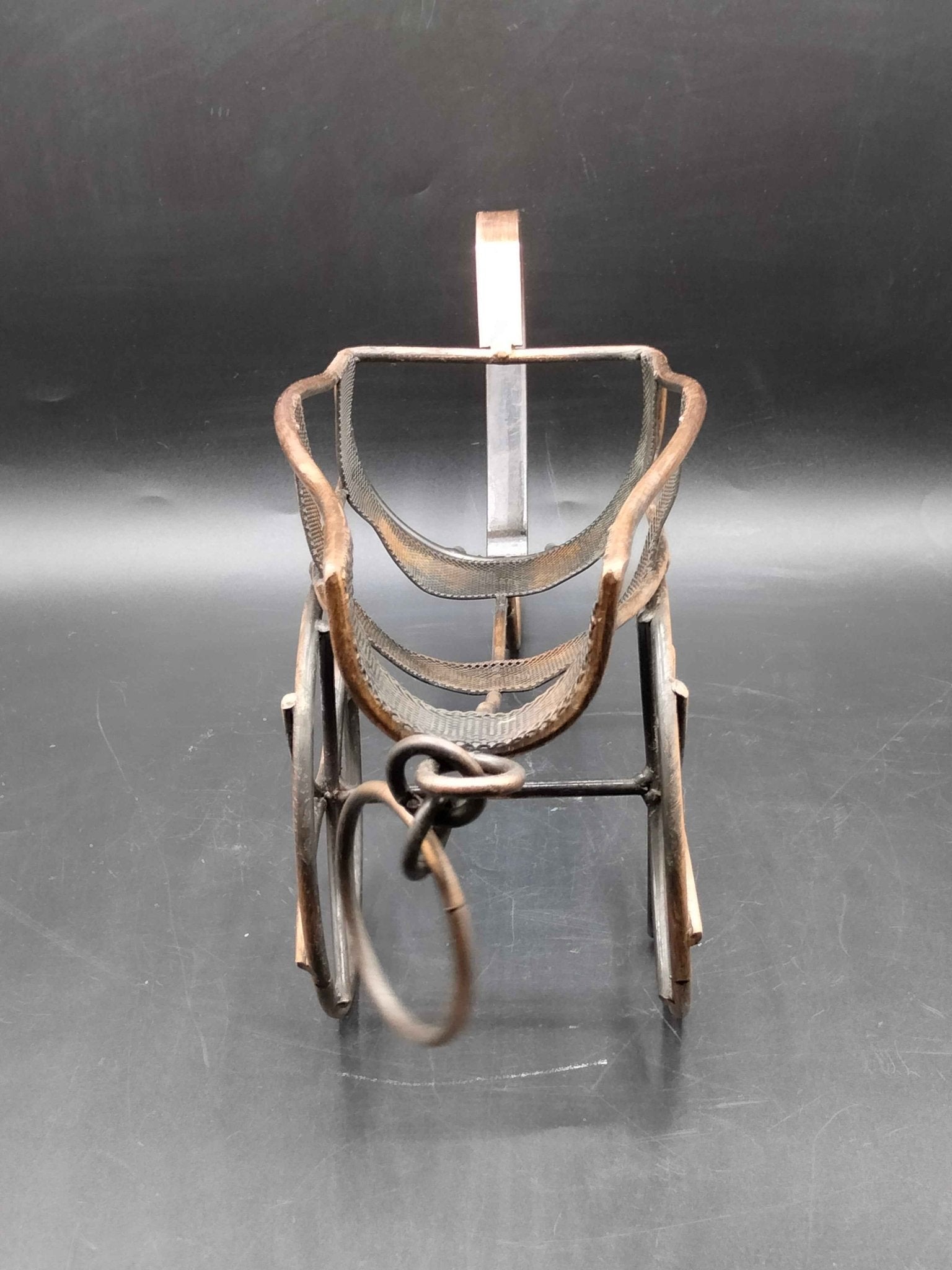 Portabotellas de cobre en forma de carro, elegante y decorativo - Cositas Antiguas – La Guadaña, Anticuarios Online en Jerez , vender antigüedades, muebles antiguos
