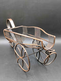 Portabotellas de cobre en forma de carro, elegante y decorativo - Cositas Antiguas – La Guadaña, Anticuarios Online en Jerez , vender antigüedades, muebles antiguos