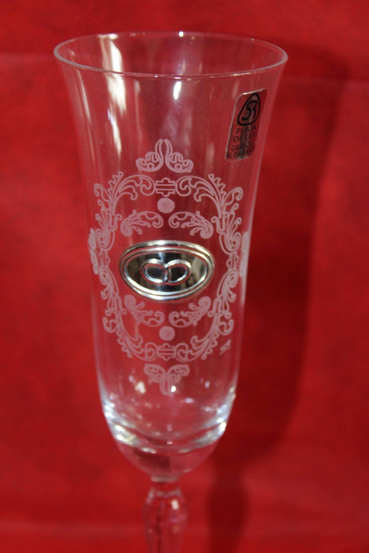 Copa de cristal grabada - excelente calidad - Cositas Antiguas – La Guadaña, Anticuarios Online en Jerez , vender antigüedades, muebles antiguos